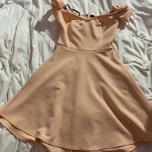 Off the Shoulder Pink Dress